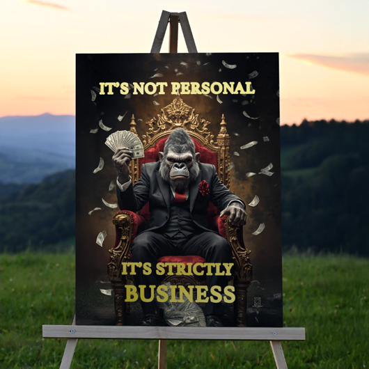 obrazy Pozłacany obraz - GORYL