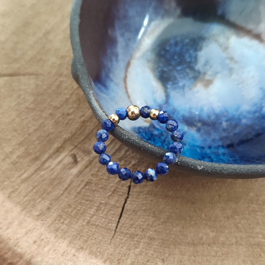 Pierścionek z lapis lazuli REVEAL