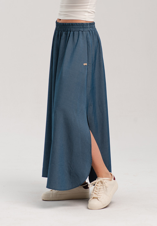spódnice maxi Spódnica maxi jeansowa Jana Look 640