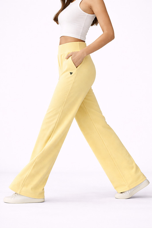 spodnie dresowe damskie Spodnie Damskie  ,,MILA" Żółty