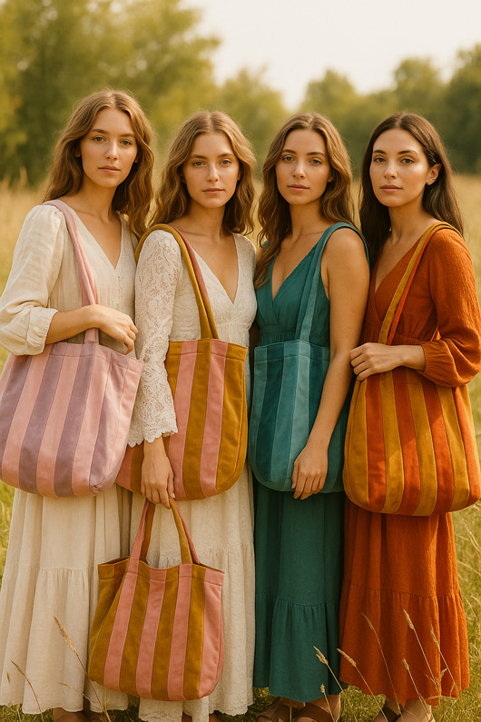 torby XXL Velvetowa Torba na ramię Róż/Musztarda