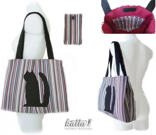 torebka + etui BLACK CAT torby katta