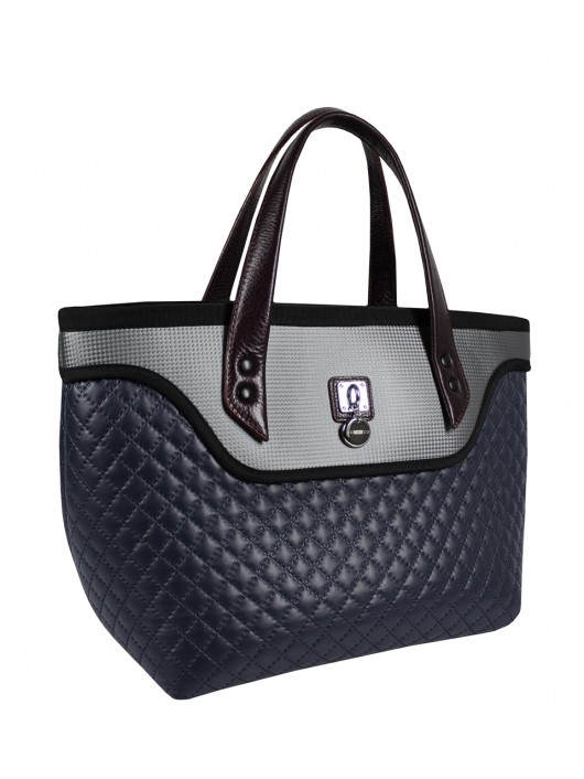Kufer FLOWERBAG (granatowy-szary) GOSHICO