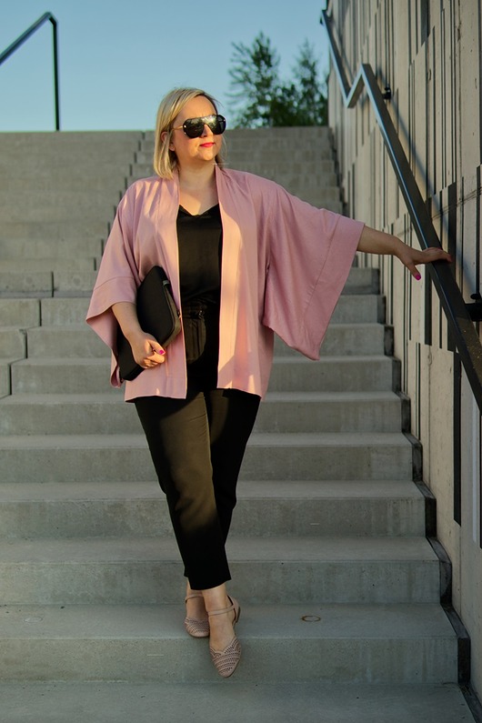 ubrania różne Krótkie kimono Pastel Pink