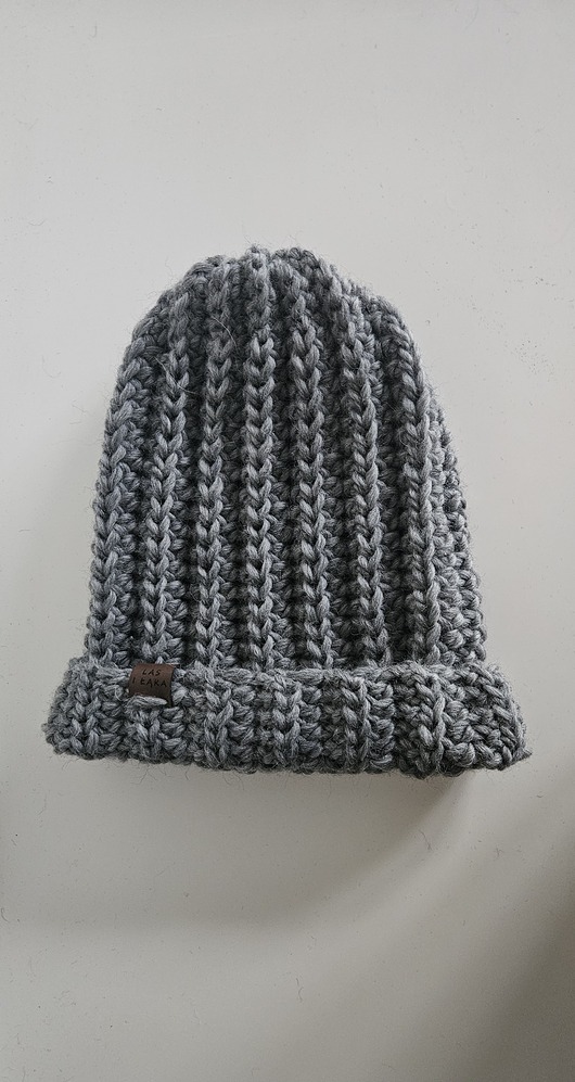 czapki damskie Czapka wełniana w kolorze szarym