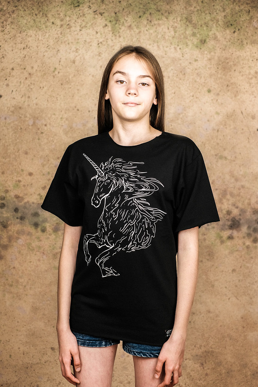 t-shirty dla dziewczynki Bluzka JEDNOROŻEC