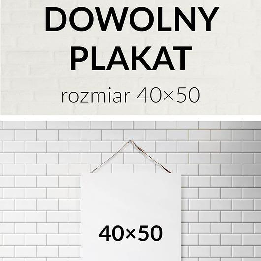 Dowolny plakat w rozmiarze 40x50cm Follygraph
