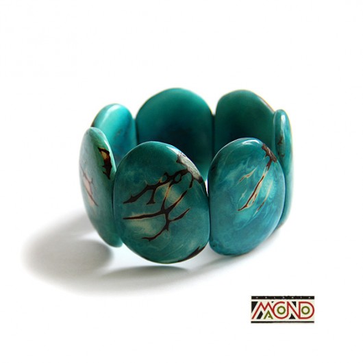 Kolumbijska bransoletka z palmy Tagua (004) Galeria Macondo