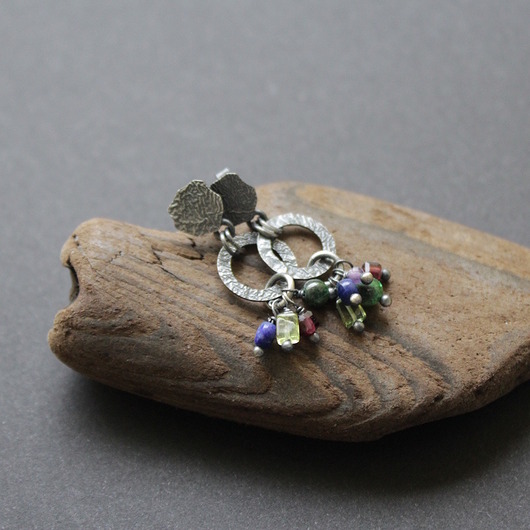 kolczyki z kamieniami Kolczyki Ale kolor