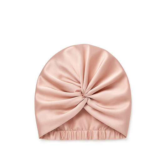opaski do włosów LE SILQUE Jedwabny turban na włosy  - ROSE GOLD