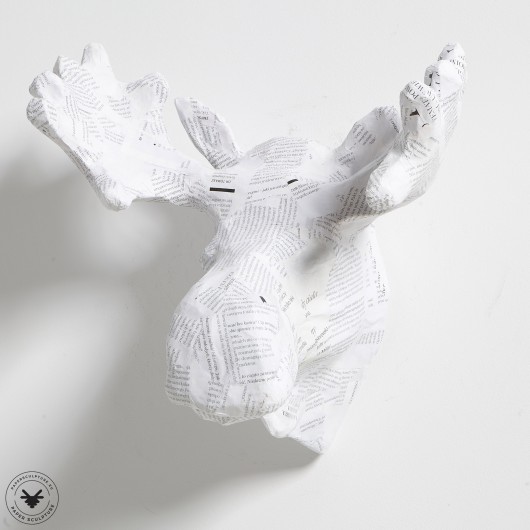 Mały Łoś Gazetowy PAPER SCULPTURE