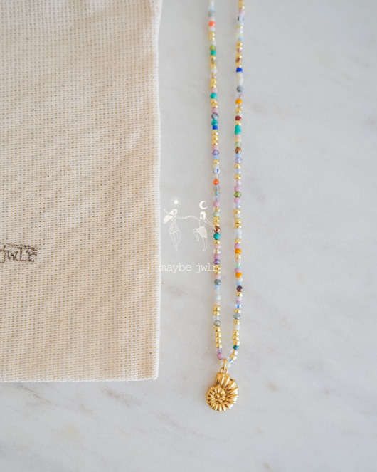 chokery Mix&Match elegancki łańcuszek z koralików i kamieni