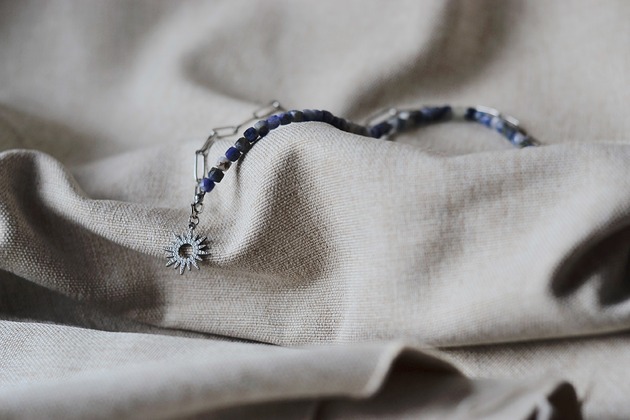 naszyjniki - inne Naszyjnik z kamieniami naturalnymi