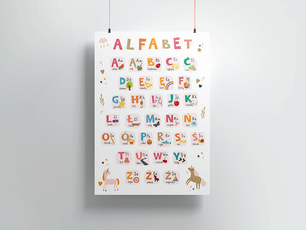 Plakat Alfabet - pomoc dydaktyczna Pankmat