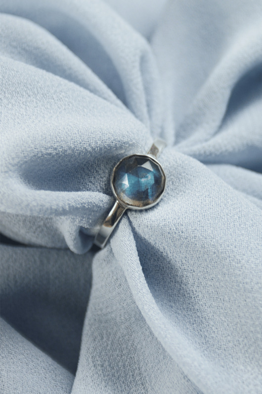pierścionki srebrne Srebrny pierścionek z labradorytem- Labradoryt