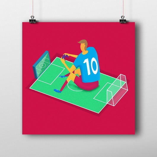 Boisko PLAKAT 30x30 Oskar Tomecki