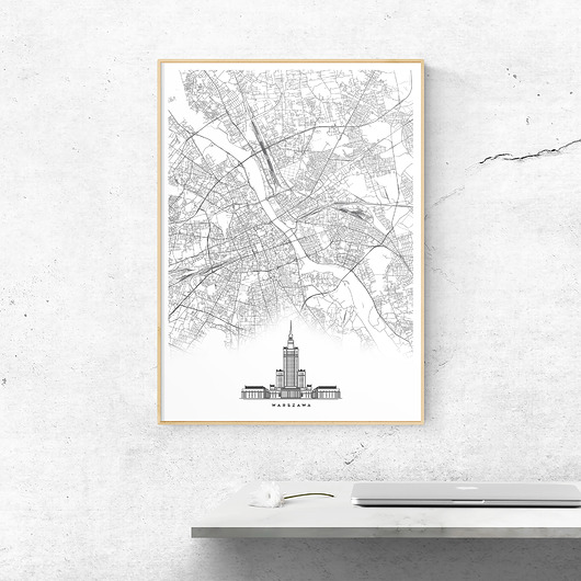 plakaty Plakat Miasto - Warszawa