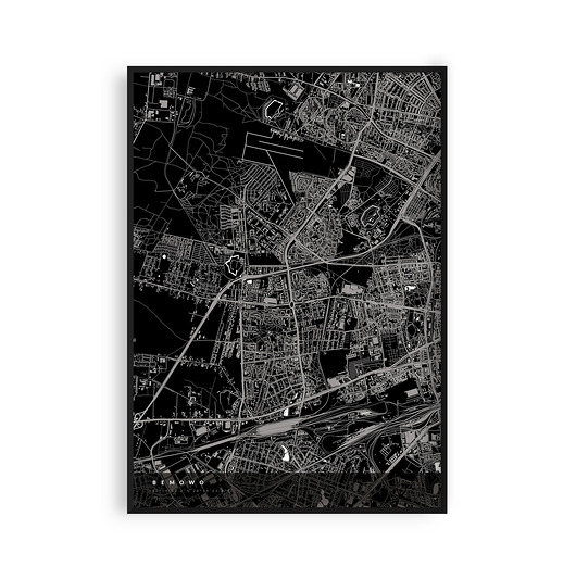 plakaty Plakat Bemowo - mapa dzielnicy Warszawy