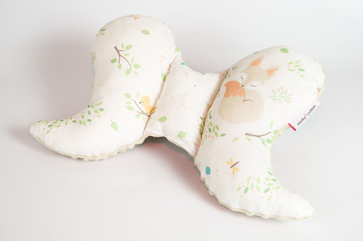 Motylek - poduszka minky - lisek Minky and Cotton