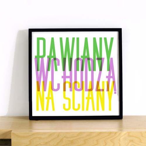 Pawiany - plakat ONE MUG A DAY