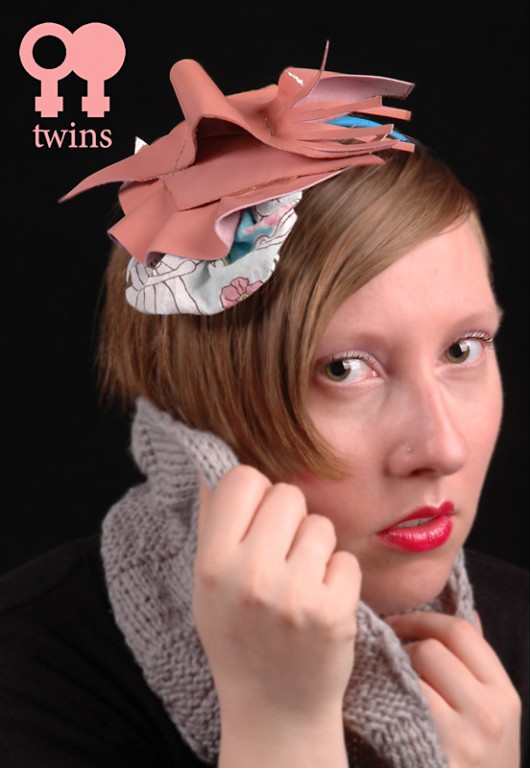 Opaska Różowy Kwiat TWINS