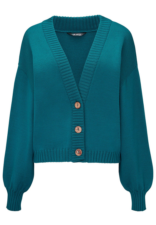 kardigany damskie Kardigan Wool Me Tender Morski 100% Wełna Merino