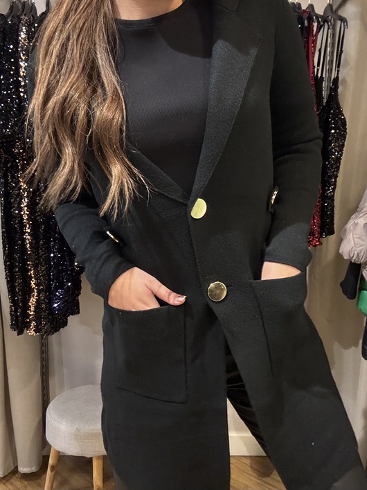 kardigany damskie Elegancki kardigan z guzikami