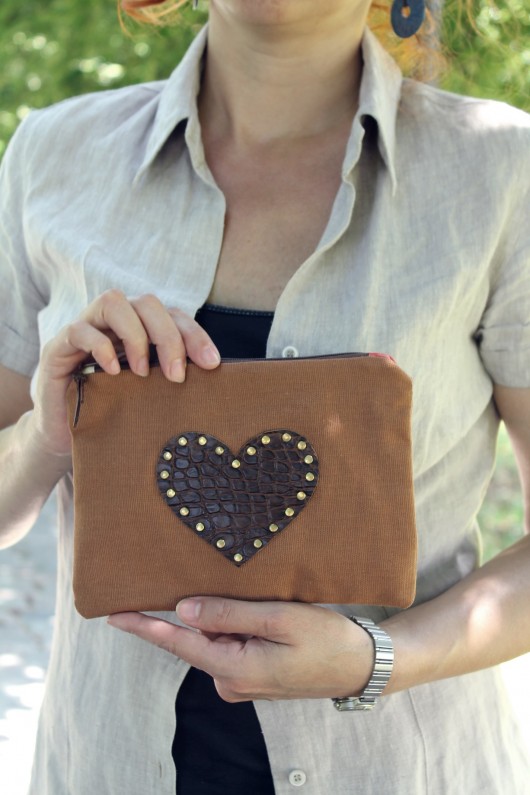 Brown Cotton & Leather MAY