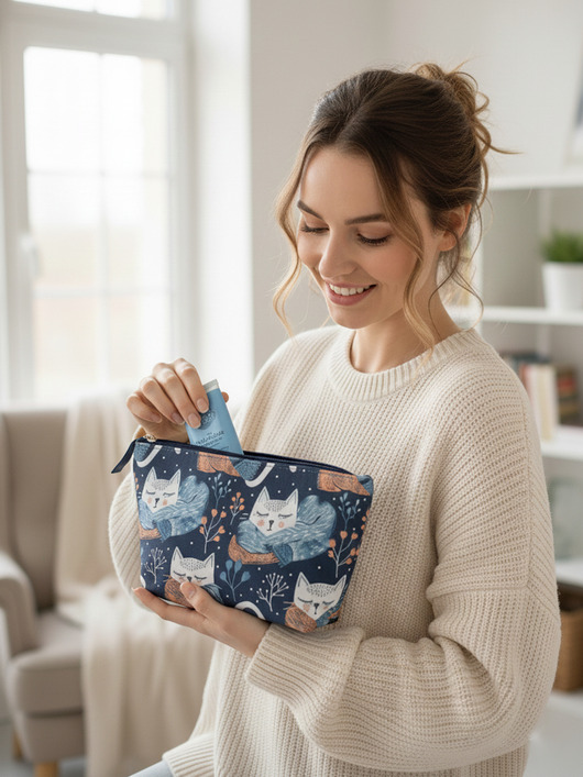 kosmetyczki Kosmetyczka damska wodoodporna Koty Kw020