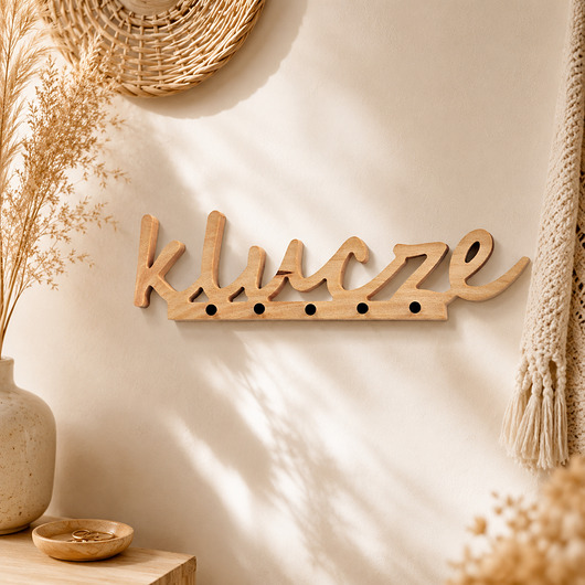 wieszaki Wieszak na klucze, napis klucze
