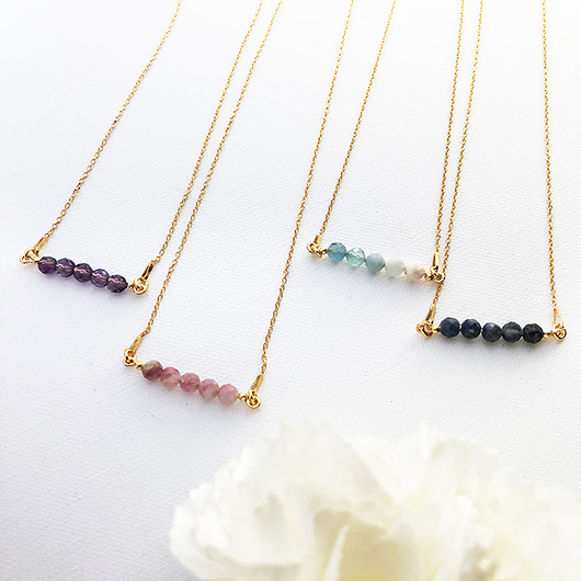 Naszyjniki z kamieniami gemstone necklace Anemon Atelier