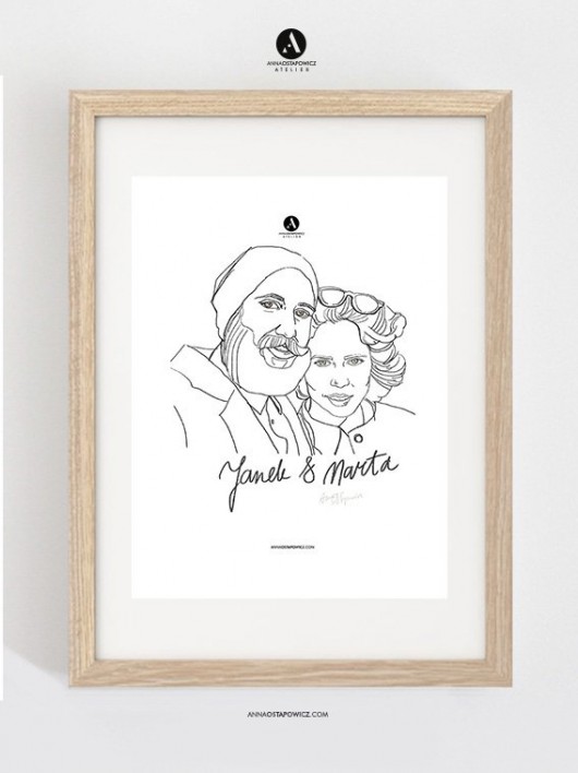 PORTRET NA ZAMÓWIENIE! / ilustracja A4 annaostapowicz