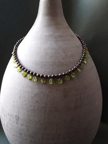 peridot i perła Garfish Art Gallery
