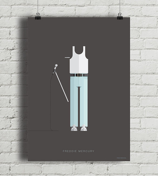 Plakat Freddie Mercury  minimalmill