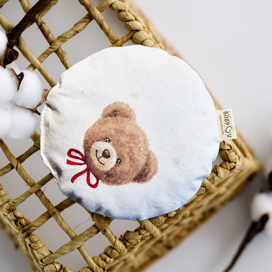 termofory Eko Termoforek Z Pestek Wiśni Bawełna Kolki Ból Ciepły Zimny TEDDY od BabyU