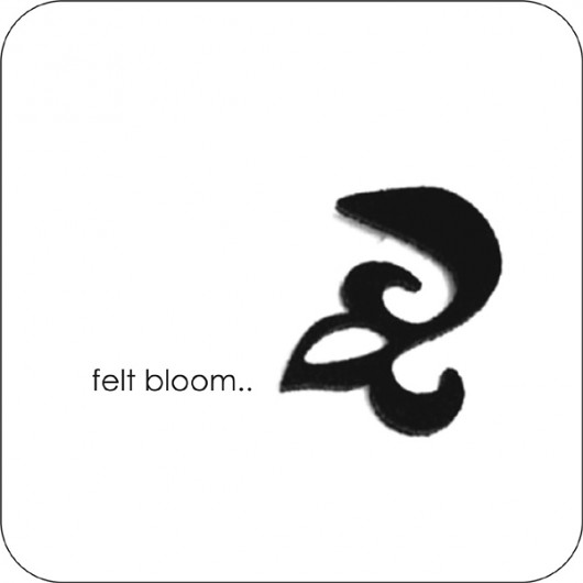 felt bloom... felt label