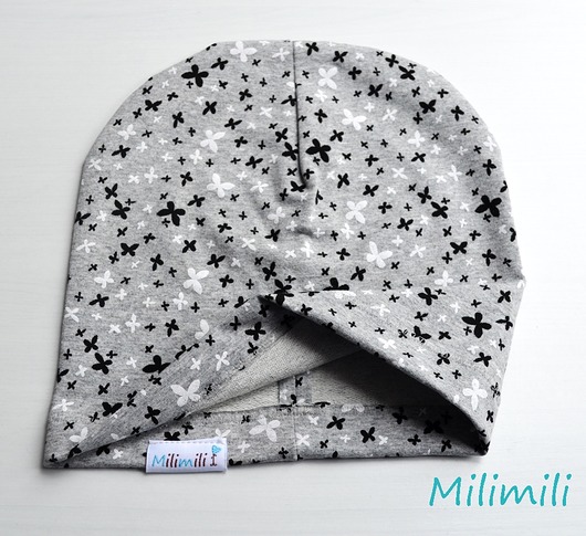Czapka Bawełniana-Kwiatuszki Milimili