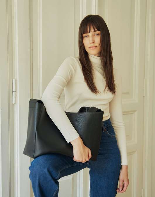 torby XXL Laguna - duża skórzana torba na ramię