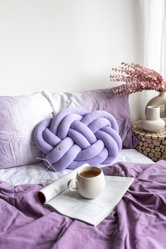 poduszki supły Supeł Pillow lila