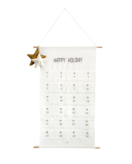 dekoracje świąteczne kalendarz adwentowy Happy Holiday