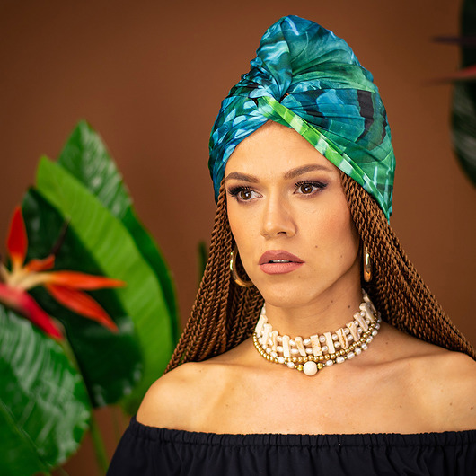 opaski do włosów Turban - Tropical