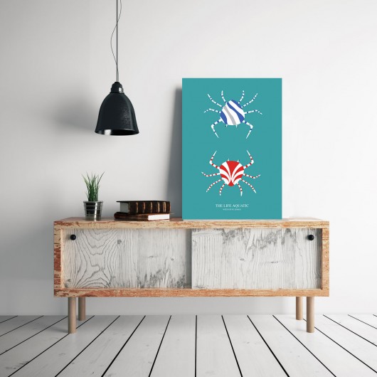 The Life Aquatic...- B2 - plakat filmowy PLAKATY GEOMETRYCZNE