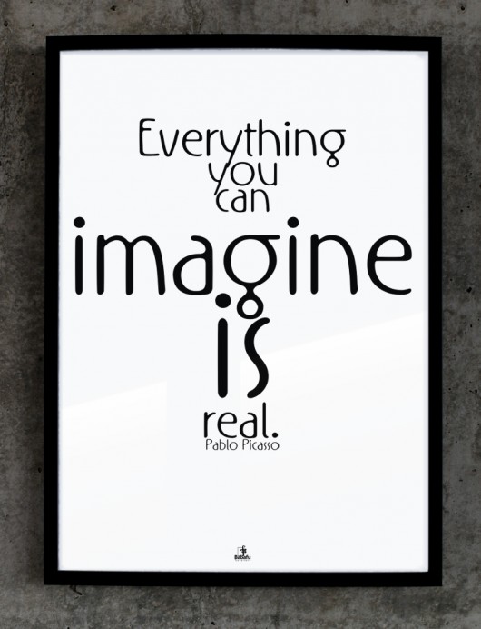 Plakat Imagine is real MIA home