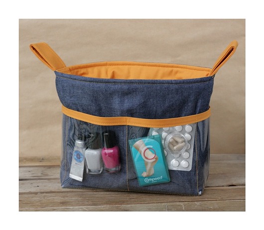 Organizer do torebki - Jeans/Pomarańcz cuba libre
