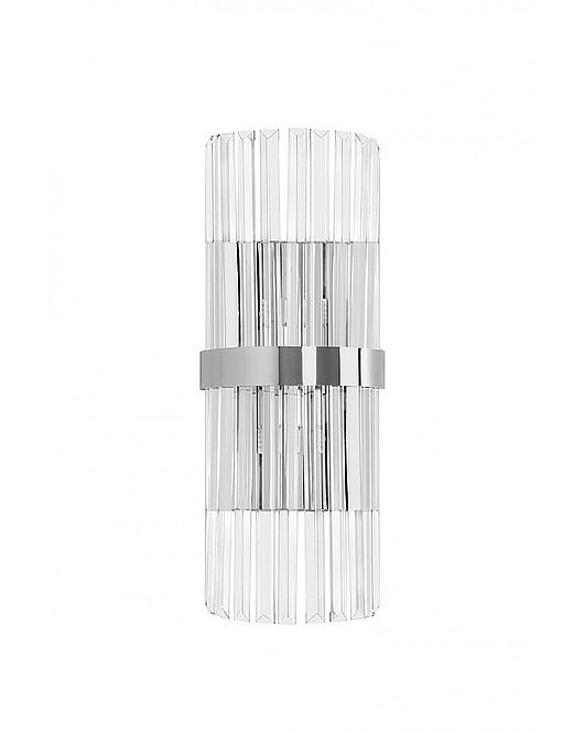 kinkiety Lampa Ścienna Kinkiet Ścienny Marlo Srebrny 50 cm