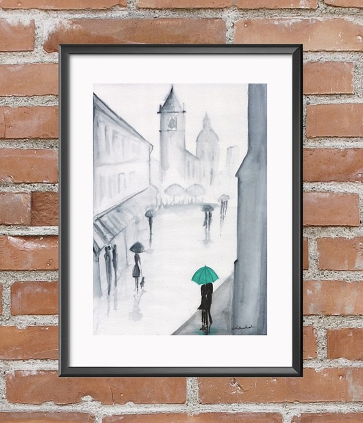 obraz 30 x 40 cm  wykonany ręcznie, abstrakcja Krystyna Siwek Art