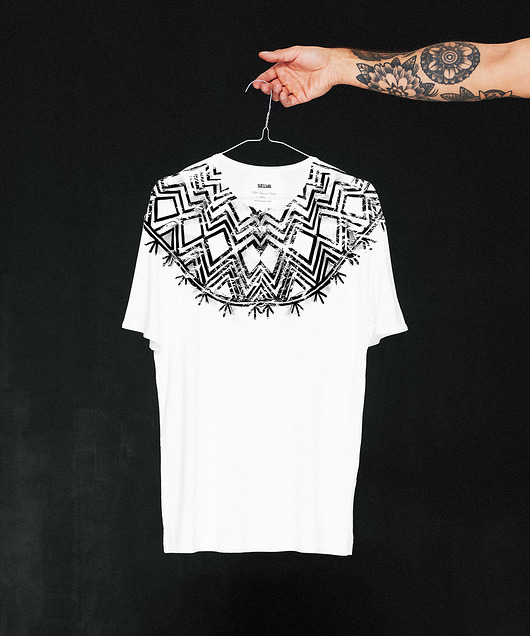 North Konyak white Men's T-shirt SELVA