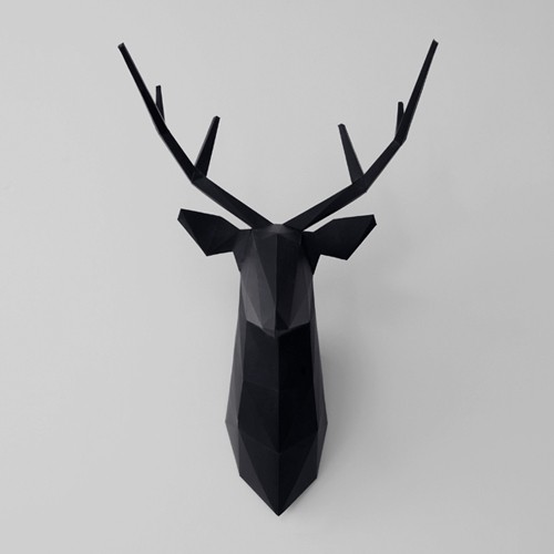DIY jeleń CZARNY FOLDiT