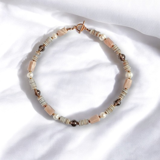 korale UNIKATOWY naszyjnik : mix minerałów II