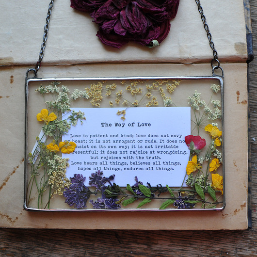 Ozdoby na ścianę Hymn o miłości, prezent dla Nowożeńców.